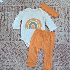 SHEIN rainbow print set